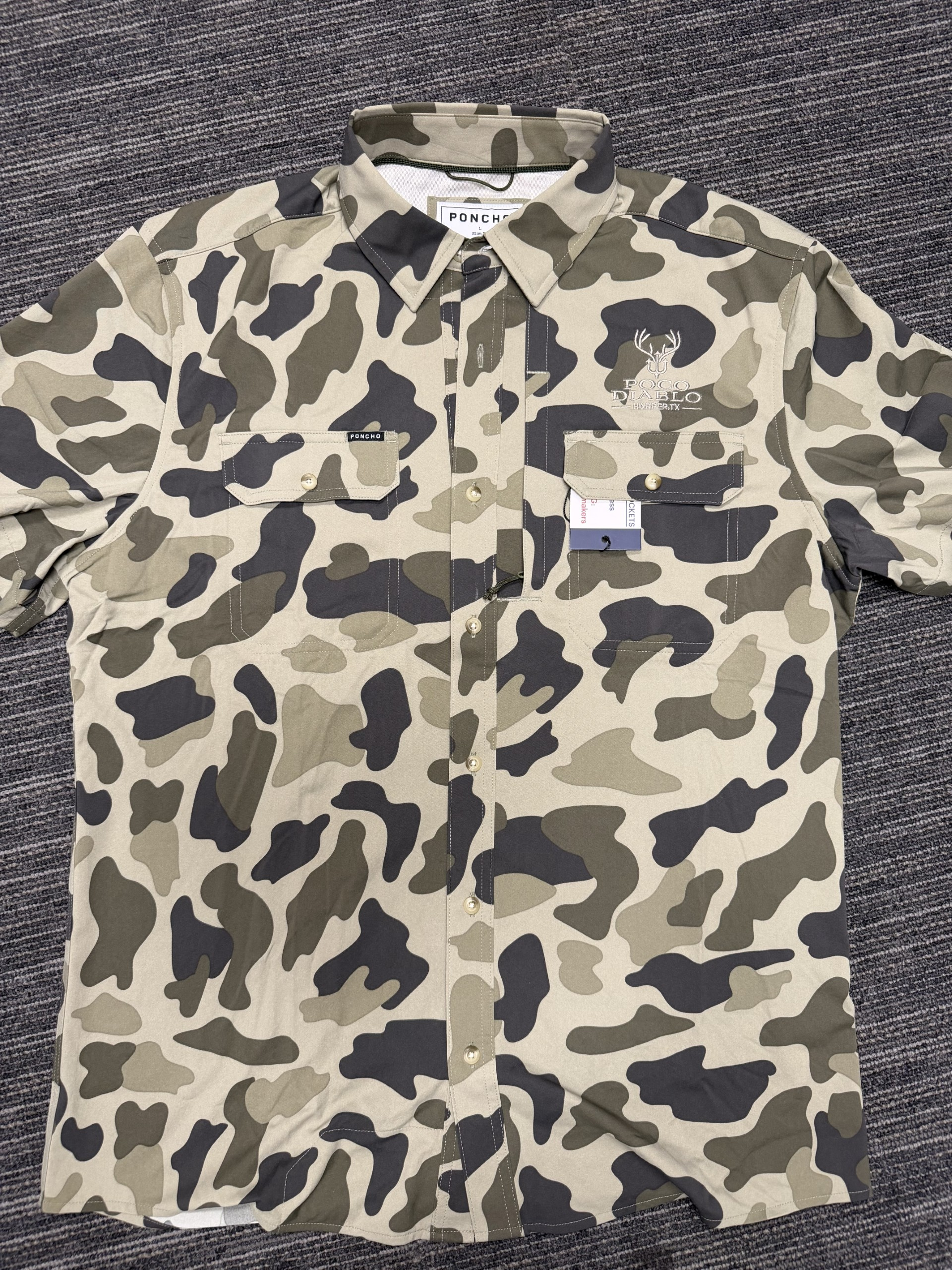 Cuernavaca camo short-sleeve performance shirt