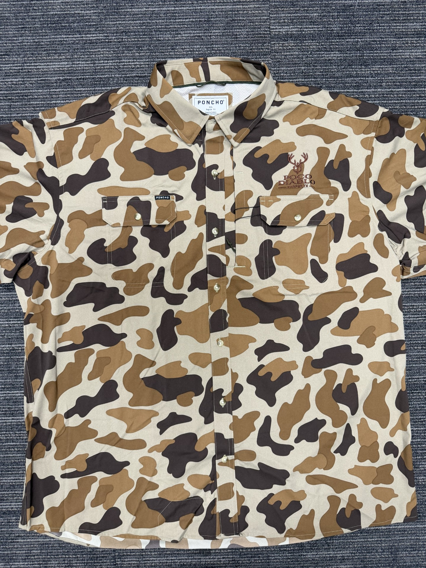 Paloma camo short-sleeve performance shirt